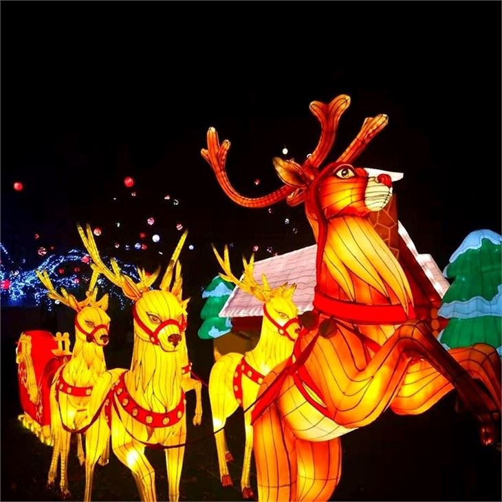 New Year Simulated Animal Deer Lantern Decoration